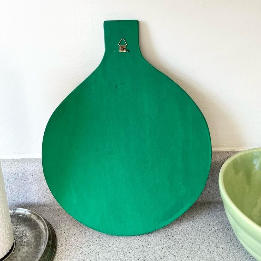 Vintage Folk Art Hand Painted Wall Hanging - Picture 2 of 3